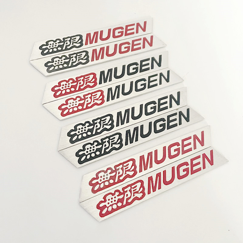 Car Accessories Jdm - 1 Para Metalowych Naklejek Emblematów Logo