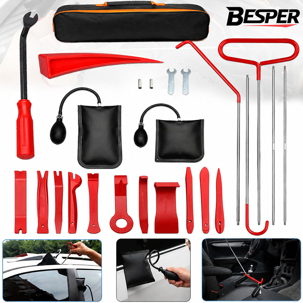 Car Emergency Tool Kit - Zestaw narzędzi samochodowych do otwierania drzwi: