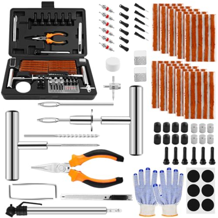 Car Emergency Tool Kit - Zestaw do naprawy opon ze stali