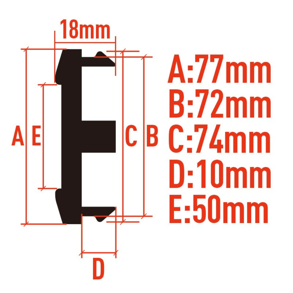 4 szt. Klipsy 77MM 72MM JDM W  – Car Accessories Jdm recenzja i cena
