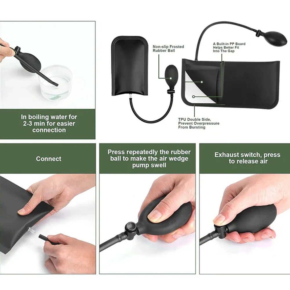 Pompa klinowa samochodu ślusar – Car Emergency Tool Kit recenzja i cena